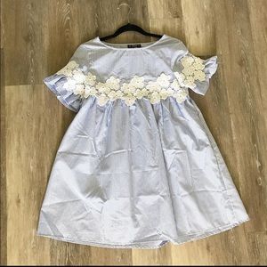 NWOT Blue & white striped sundress